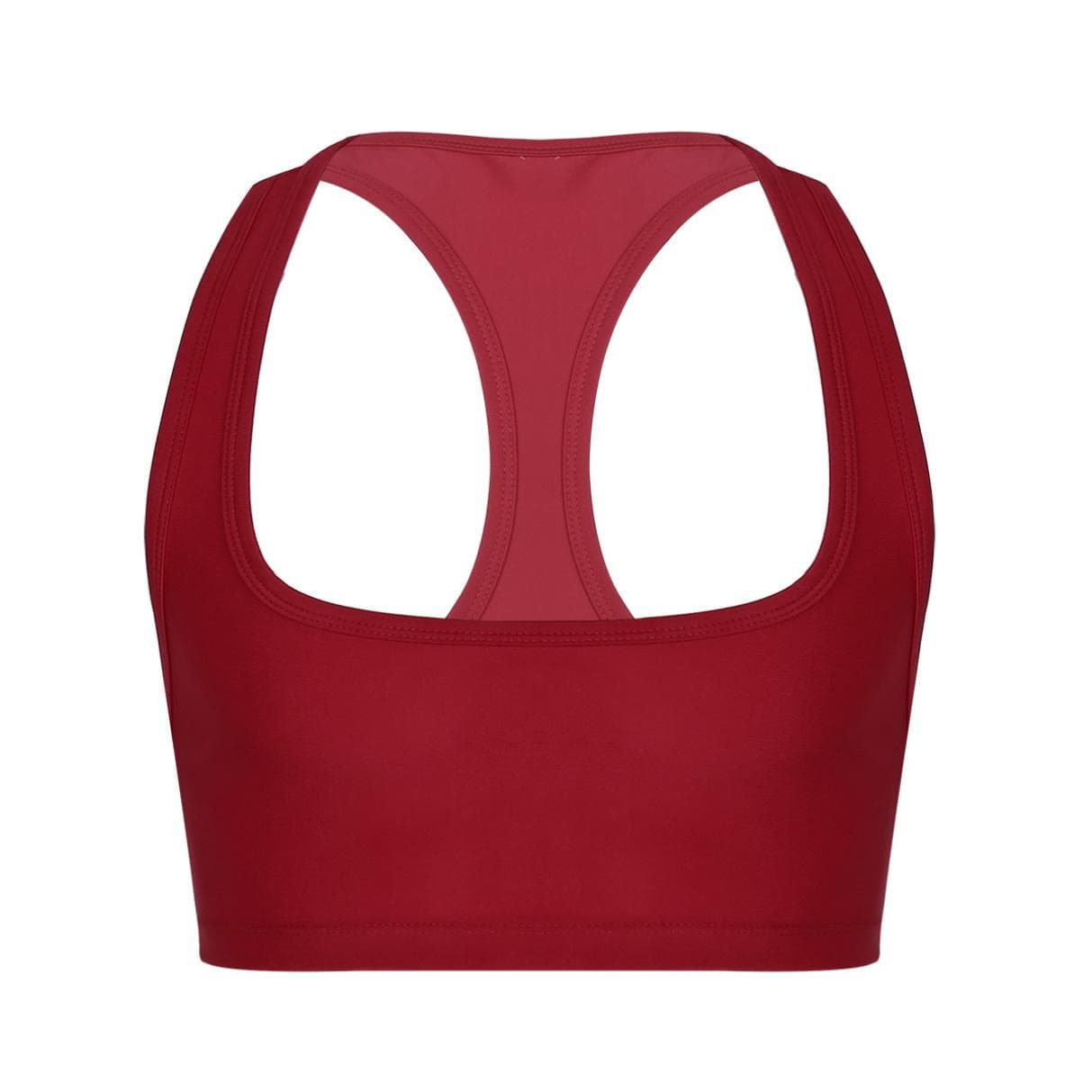 Mens Sleeveless Y Back Muscle Tank Top Clubwear Stage Costume Crop Tops Male Fitness Vest M red