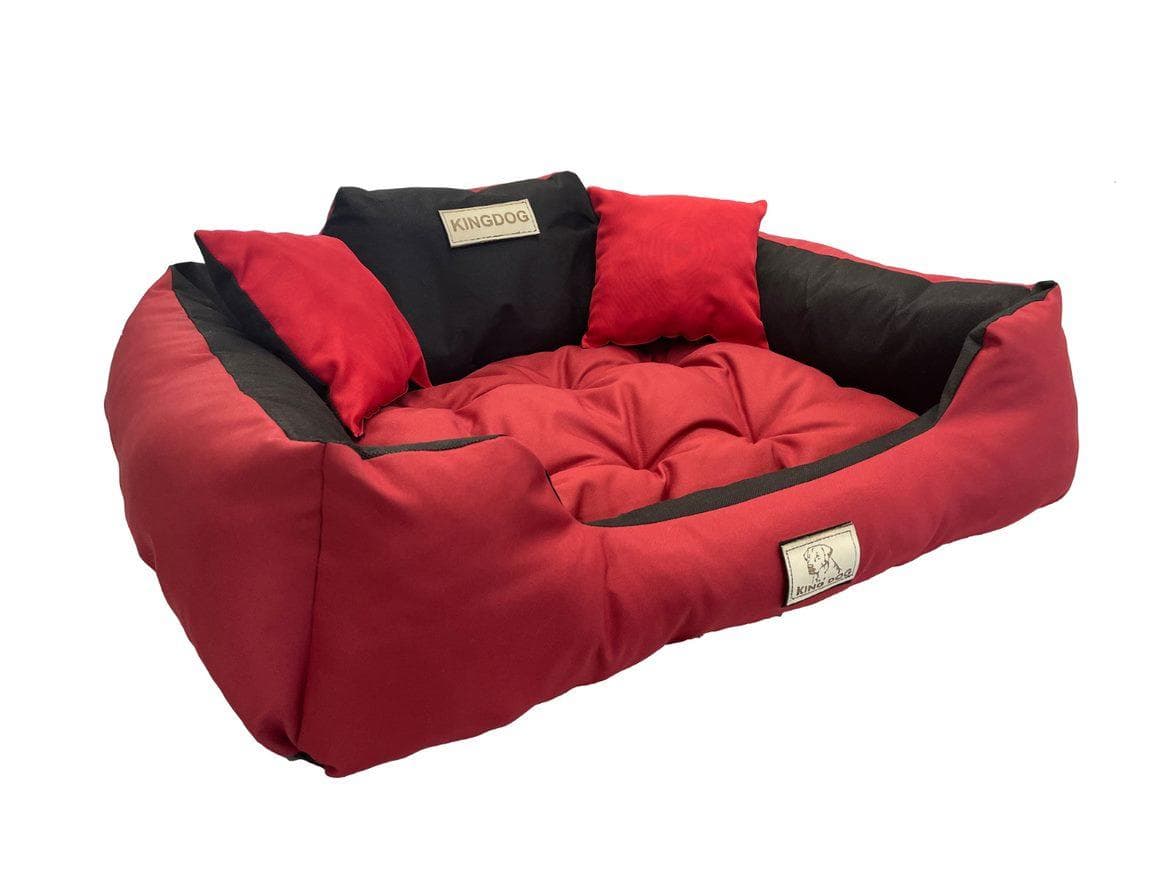 KINGDOG dog bed, waterproof, durable, SML XL XXL 3XL, 8 colors! S venetian red