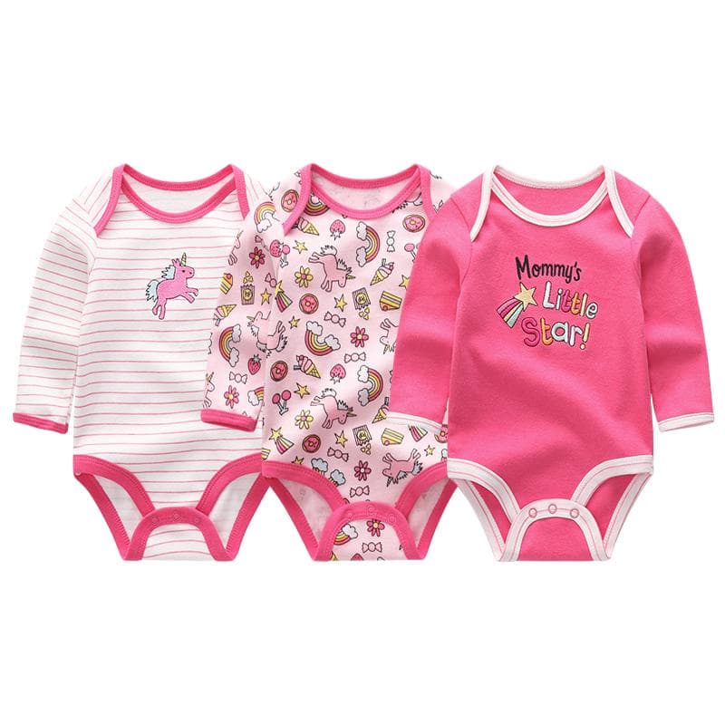 Unisex Baby Clothes Cotton Newborn Girl Boy Clothes Cartoon Infant Toddlers Jumpsuits Pajamas Clothing 3M
