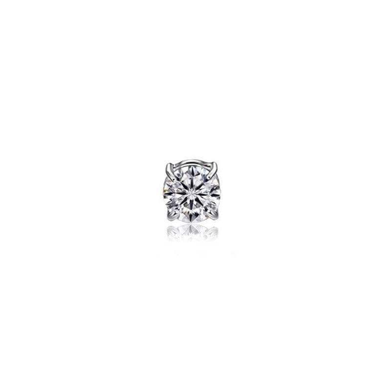 Magnetic Stud Earrings Non Piercing Clip Earrings for Women Men Punk Round Zircon Magnet Earrings Jewelry 6mm silver