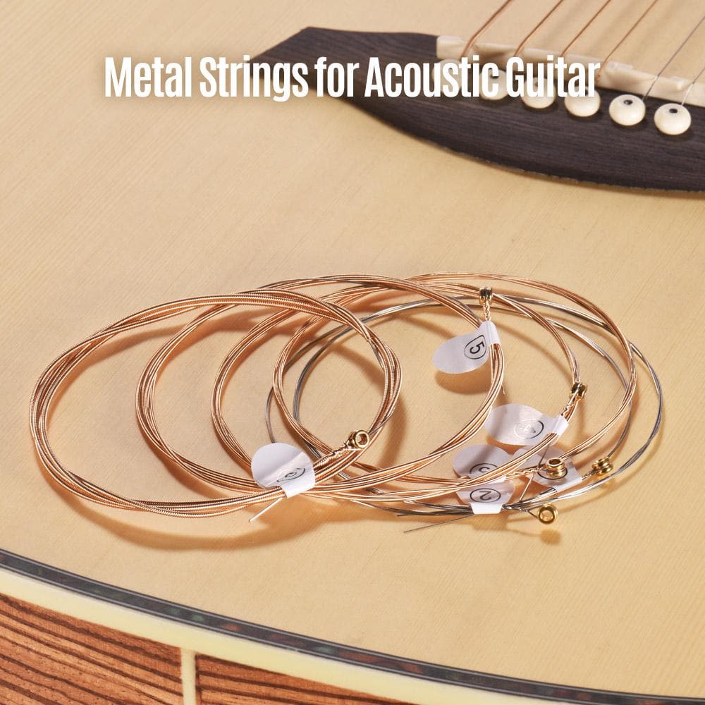 ZIKO Light Acoustic Guitar Strings Hexagon Alloy Wire Phosphor Bronze Wound Corrosion Gold&Chrome,DP-011