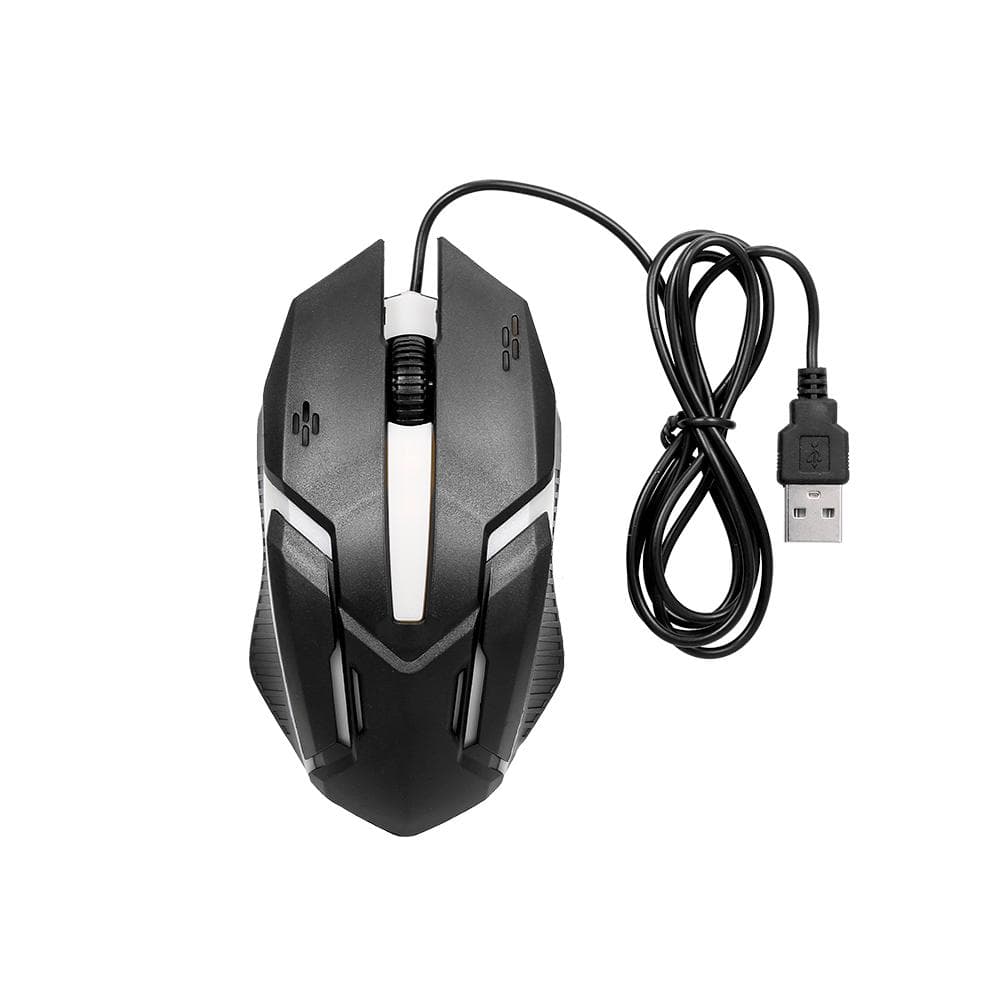 CM-818 Wired Optical Mouse Gaming Mouse 1200DPI USB Gaming Mouse Ergonomic Mouse with Colorful black