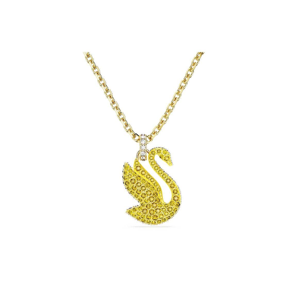 Swarovski Swan Exquisite Trendy Fashion Minimalist Imitation Crystal Necklace Women necklace 5647553 Box (Random Color)