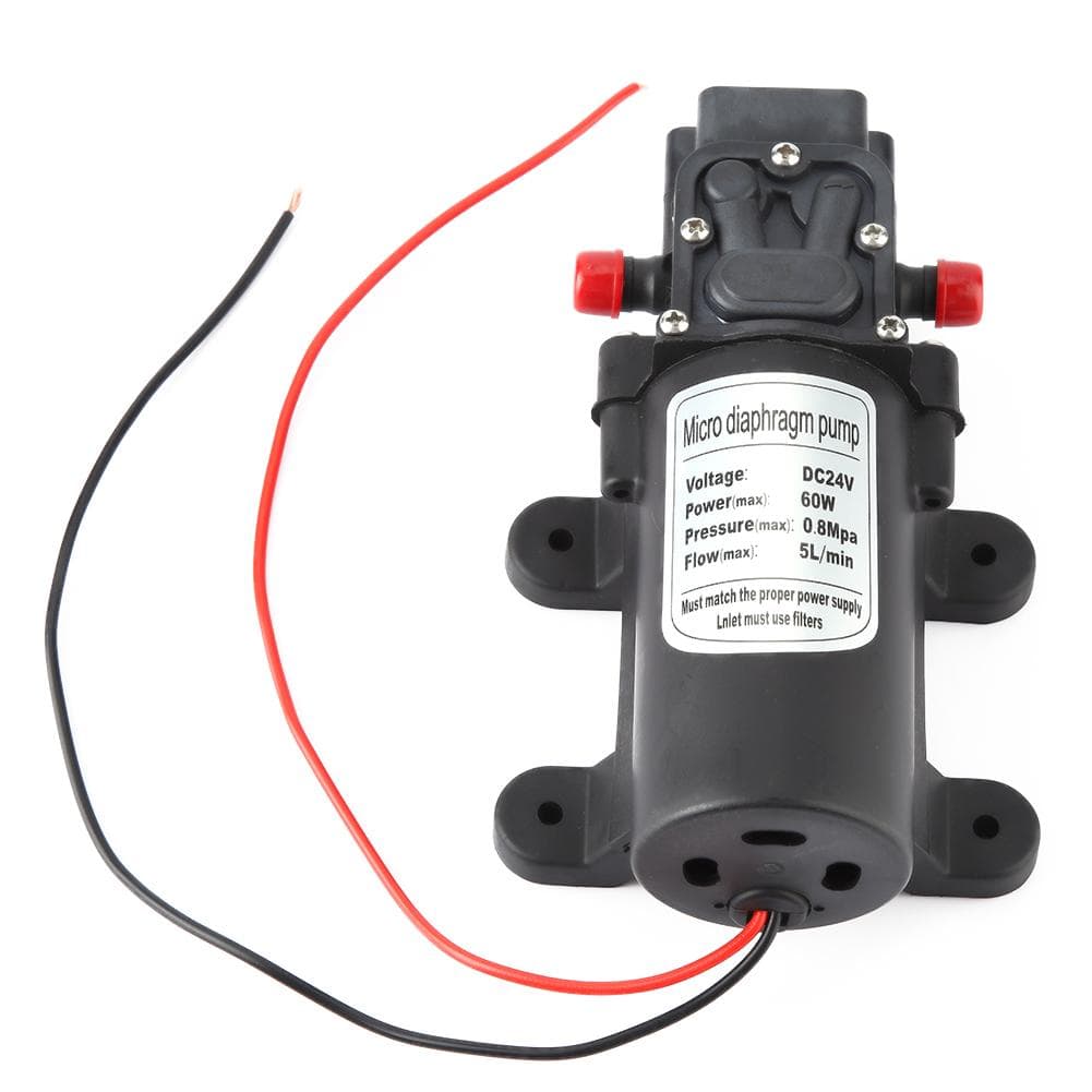 24V 60W Mini Electric Water Pump 5Lm Flow Micro Diaphragm Pump 1.5m Suction