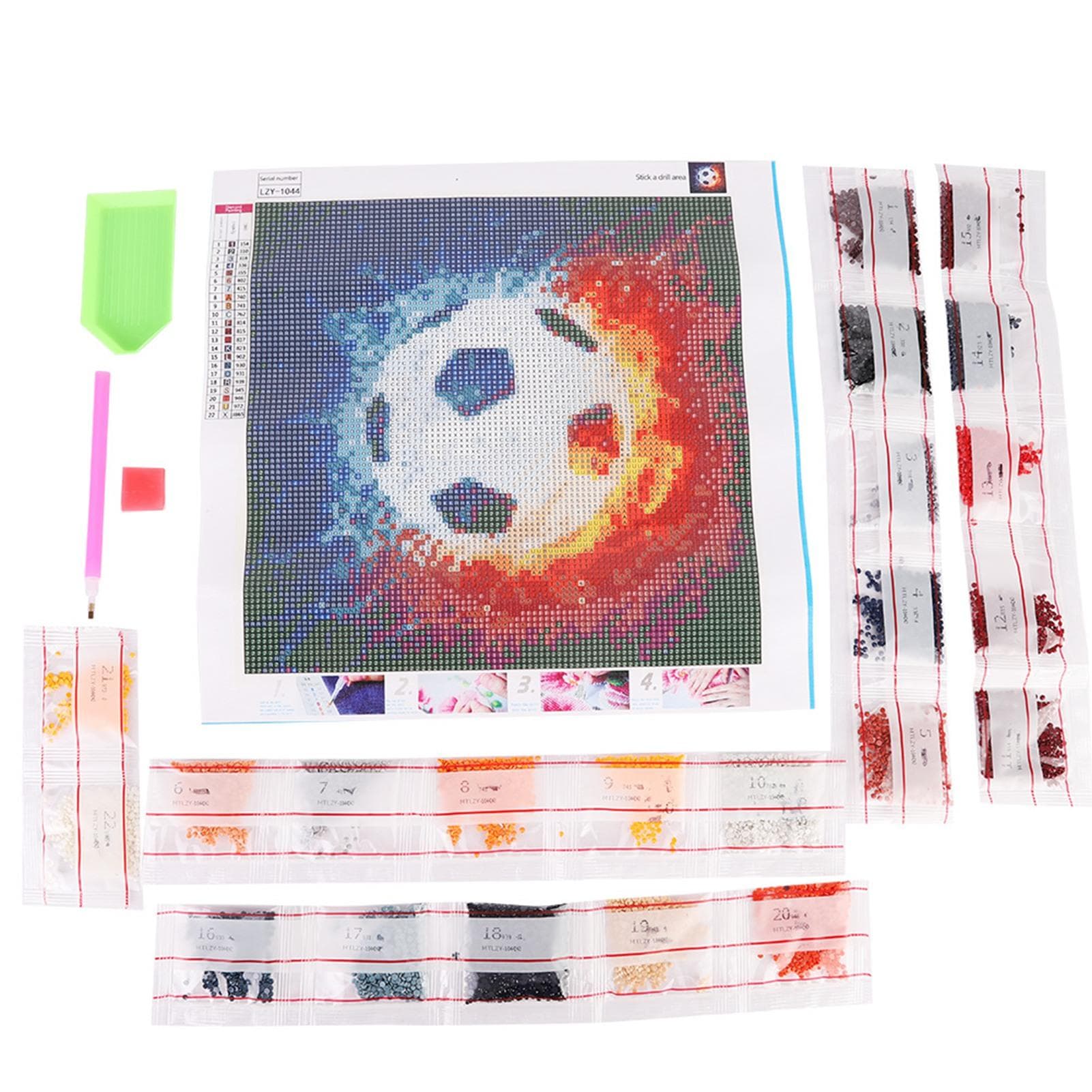 DIY Soccer Pattern 5D Full Drill Diamond Painting Embroidery Paintings Pictures Arts Craft for