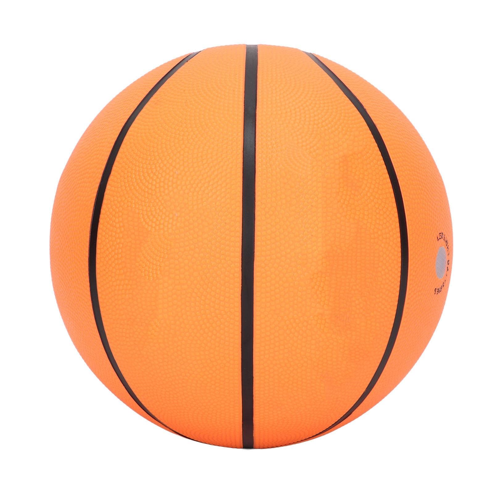LED Basketball Size 7 Glow in Dark Light Up Kids Sports Gifts Rubber Cool Stuff Batteries Pre
