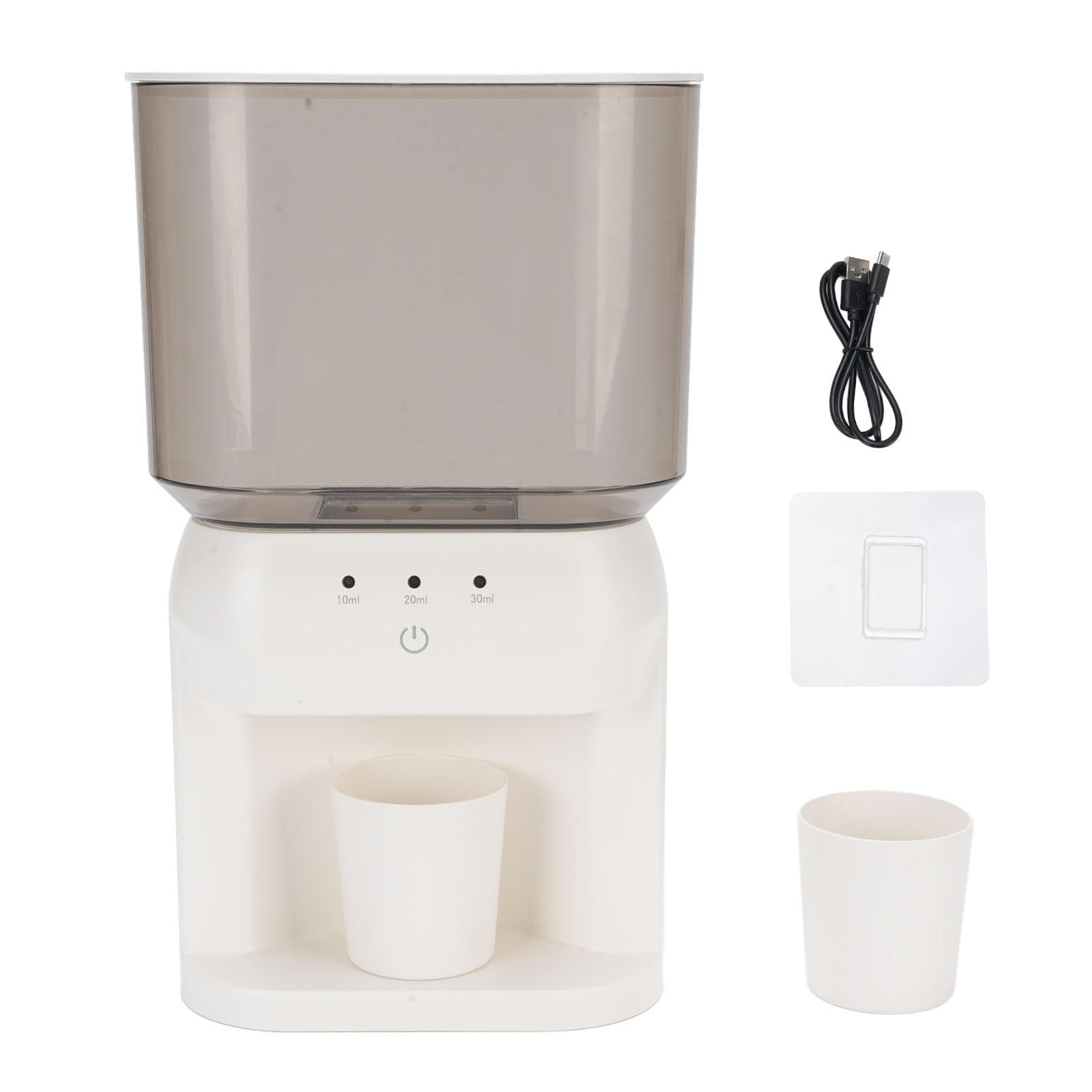 Wall Mounted Mouthwash Dispenser 600ml Capacity 3 Gears Intelligent Induction Mouth Wash Dispenser