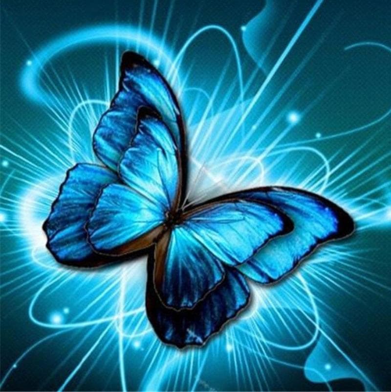 5D Diamond Embroidery Butterfly Cross Stitch DIY Diamond Painting Full Diamond Scenery 20X30CM