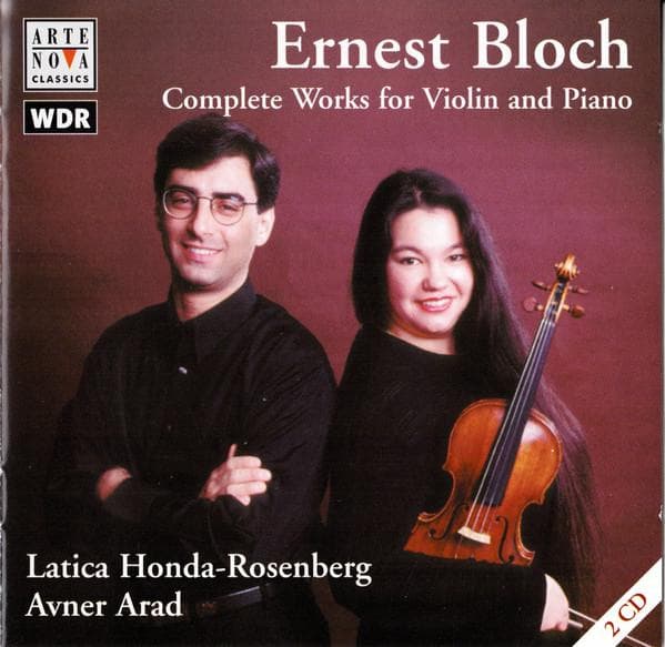 CD ERNEST BLOCH, LATICA HONDA-ROSENBER - Complete Works for Violin and Piano 74321768102 Arte Nova Class 2000 Japan Classical Used