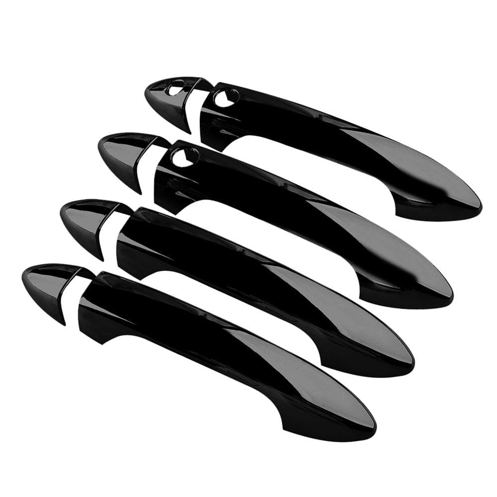 Gloss Black Door Handle Covers With Front Smartkey For Honda Pilot 2016-2022