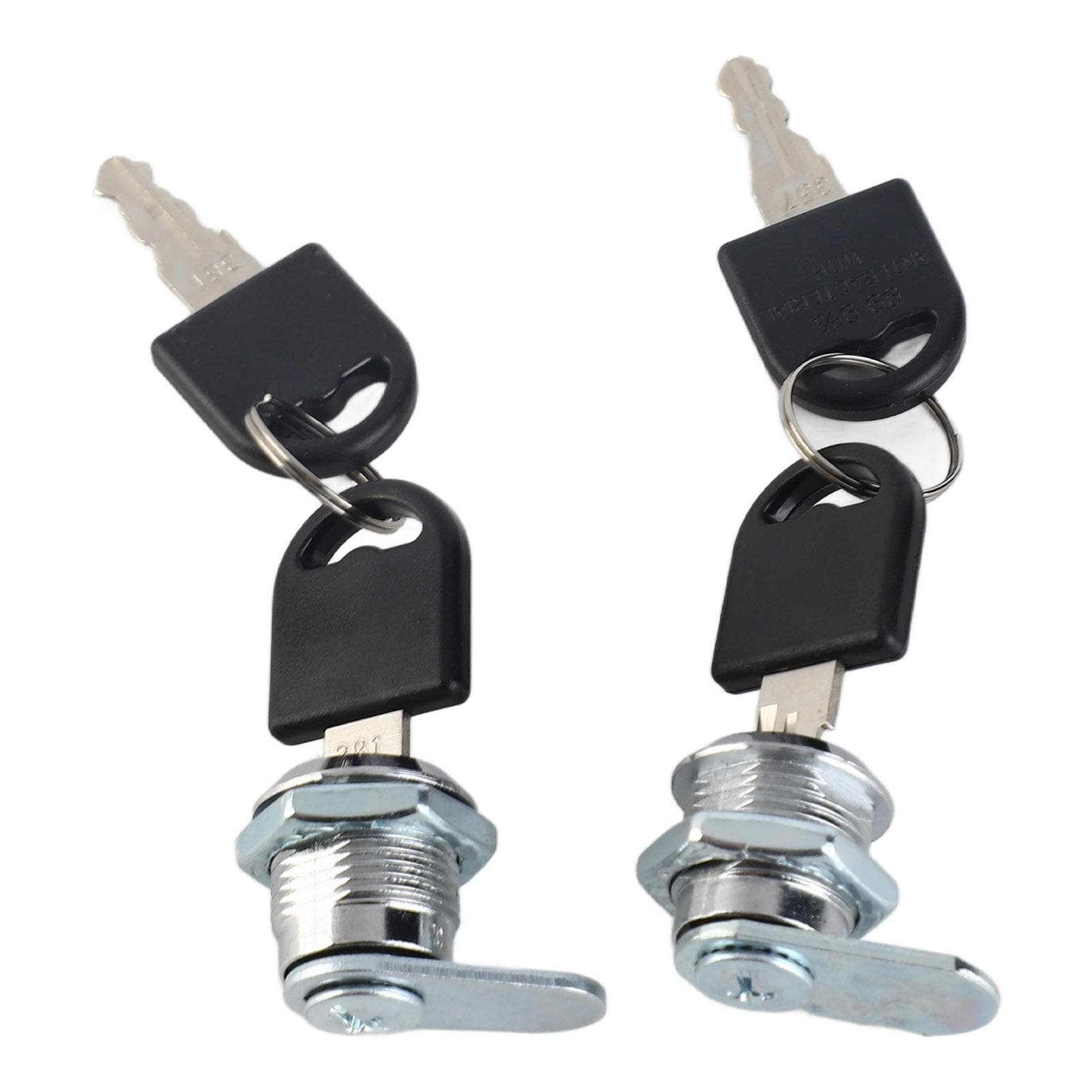 2pcs Cylinder Cam Locks Anti?Corrosion Secure Hardware with 4 Keys for Tool Box Drawer