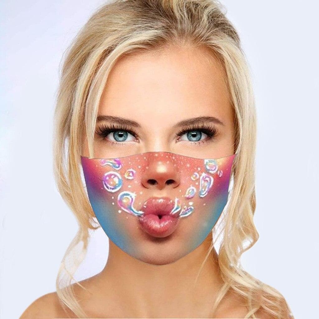 Cosplay Women Men Casual Anti Dust Face Mask 3D Print Funny Mask Outdoor Facial Protective Cover Masks style 1