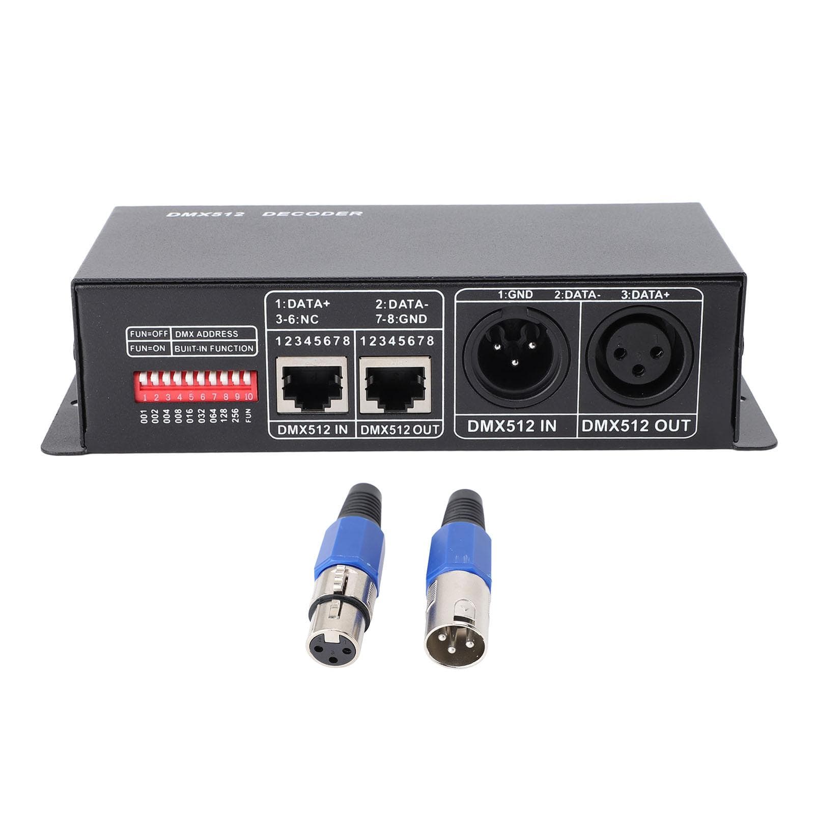 DMX512 Decoder 4 Channel Constant Voltage Dimming Driver RGBW Decoder Controller for LED Stage