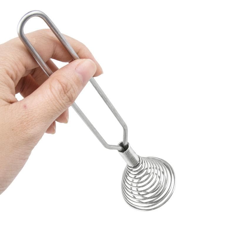 Stainless Steel Spring Coil Whisk Wire Cream Egg Beater Gravy Cream Hand Mixer Kitchen Tool For Mixing Blending Stirring 1pc
