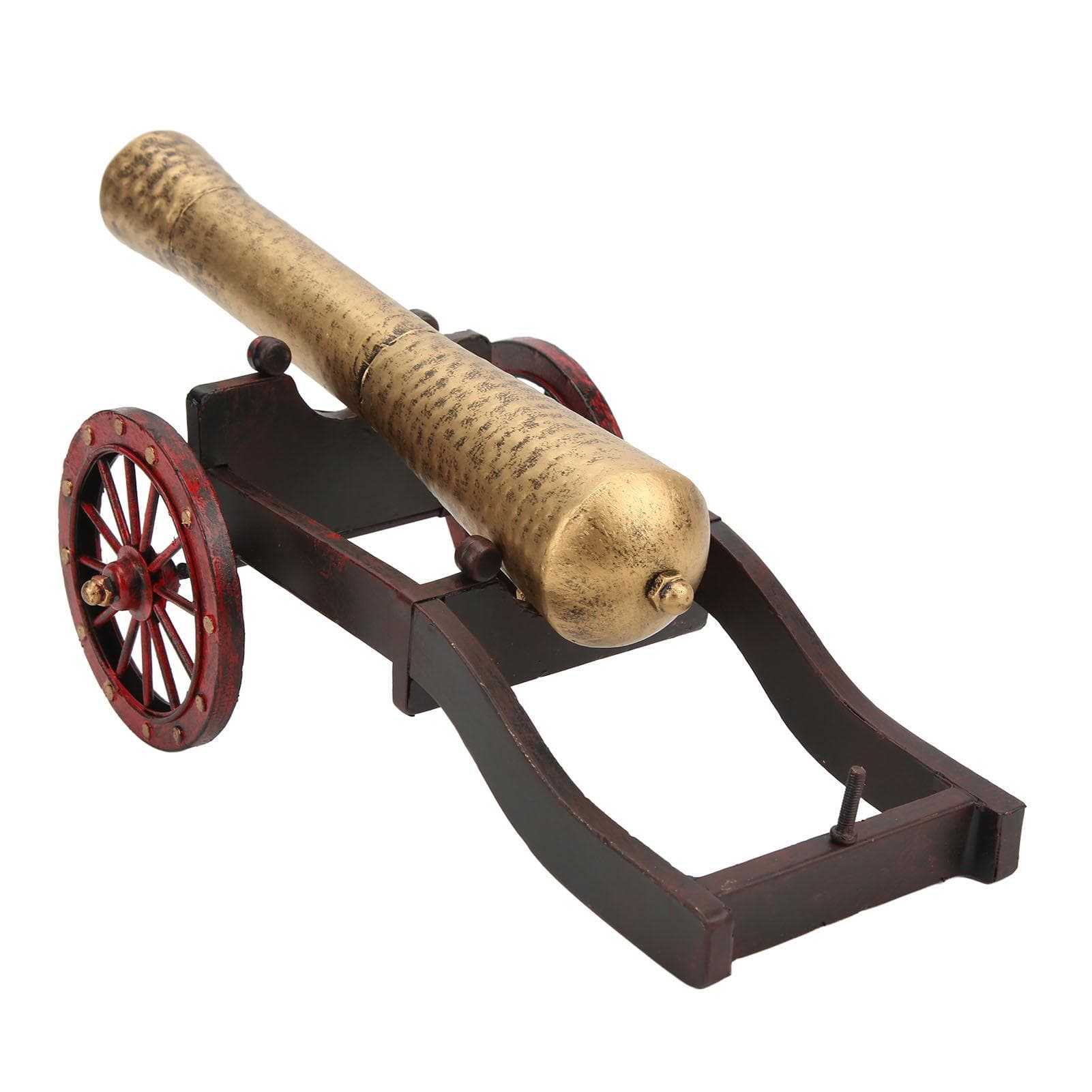 Retro Model Vintage Design Iron Material Comfortable Texture DIY Interesting Cannon Props Deck