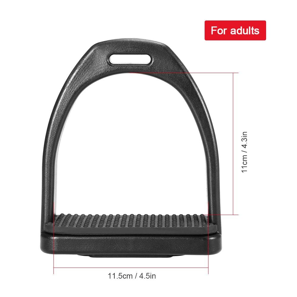 2 PCS Horse Riding Stirrups Plastic Horse Saddle Anti-skid Horse Pedal Super Lightweight Equestrian For Adults