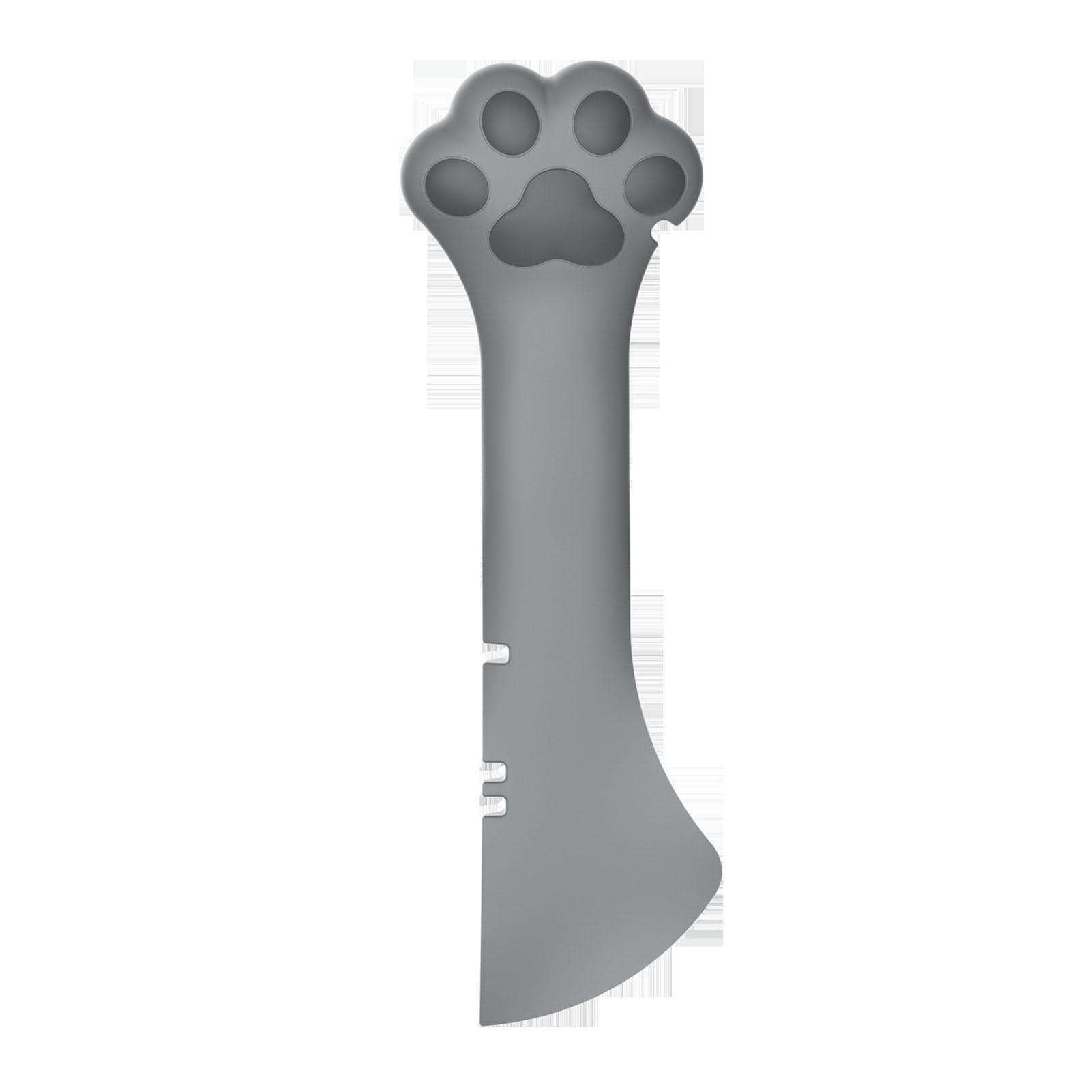 Cat Jar Opener Cat Paw Design Multifunction Pet Canned Spoon for Pet Food Can Supplies Gray gray