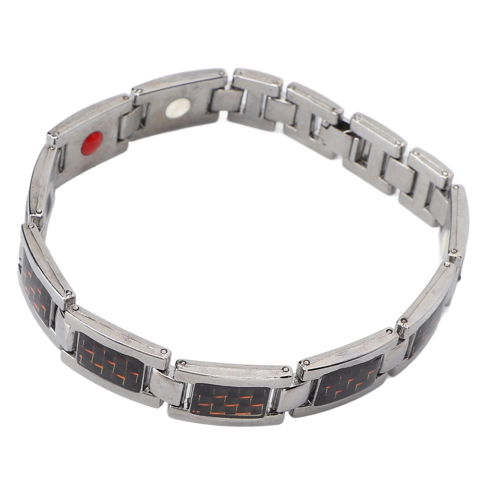 Titanium Steel Carbon Fiber Bracelet Arthritis Pain Relief Therapy Bracelets Gift Tool for Daily rose gold