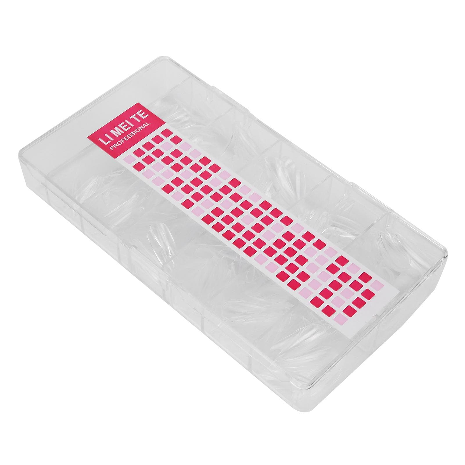 500PCS Nail Tips Full Cover Clear Stiletto Long Fake Nails for Nail Salons DIY Nail Art