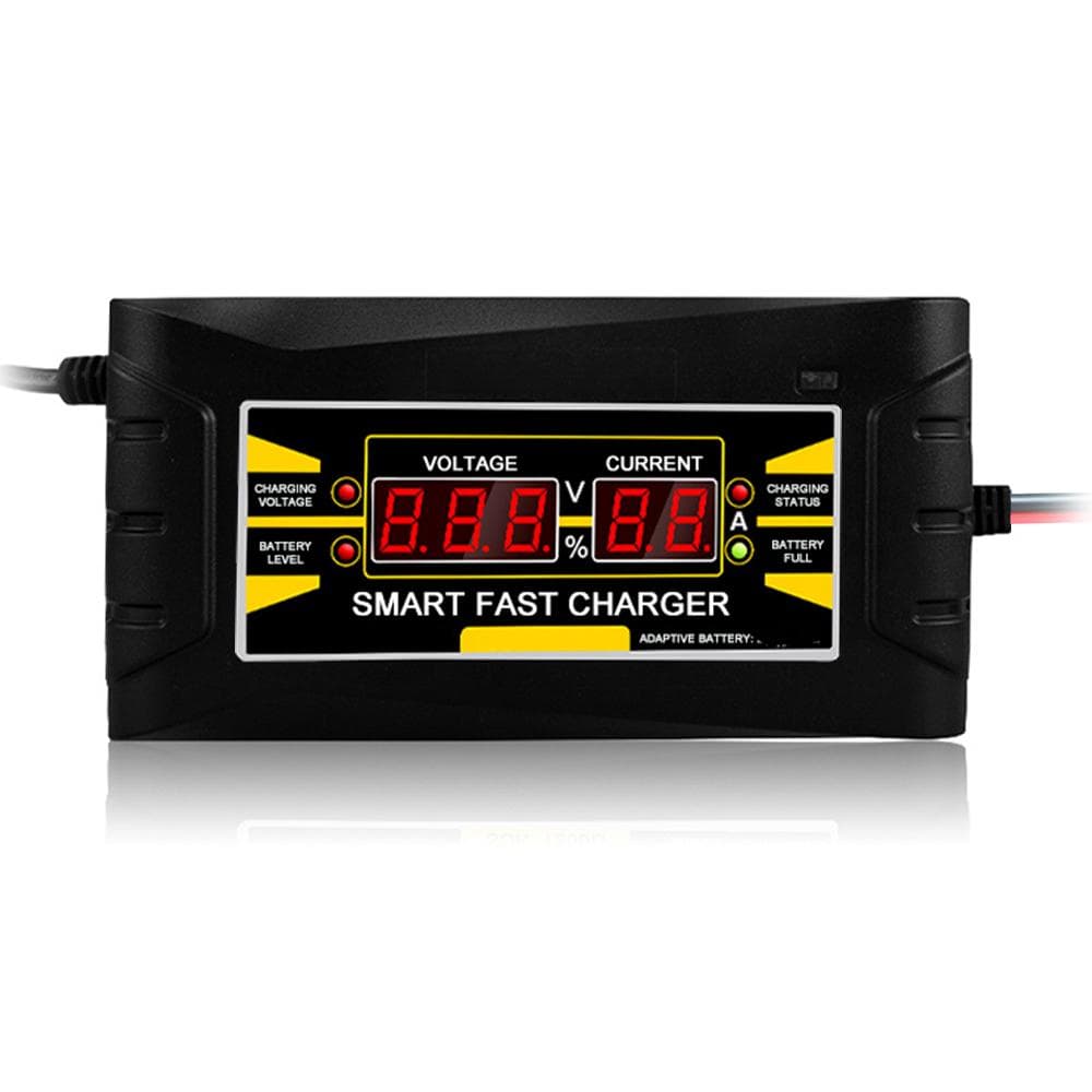 Full Automatic Smart 12V 10A Lead Acid/GEL Battery Charger w/ LCD Display US Plug Smart Fast Battery Charger US Plug