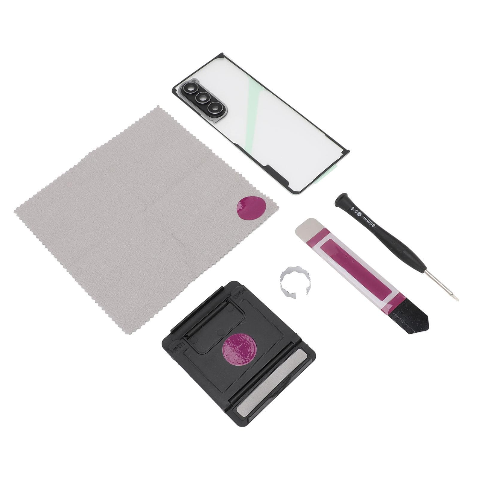 Phone Back Glass Cover Replacement Pre Installed Adhesive Camera Lens Back Glass Door Cover for Z