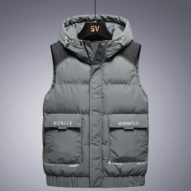 Winter Tooling Waistcoat Vest Oversized Men 'S Jacket Down Cotton Vest XXL