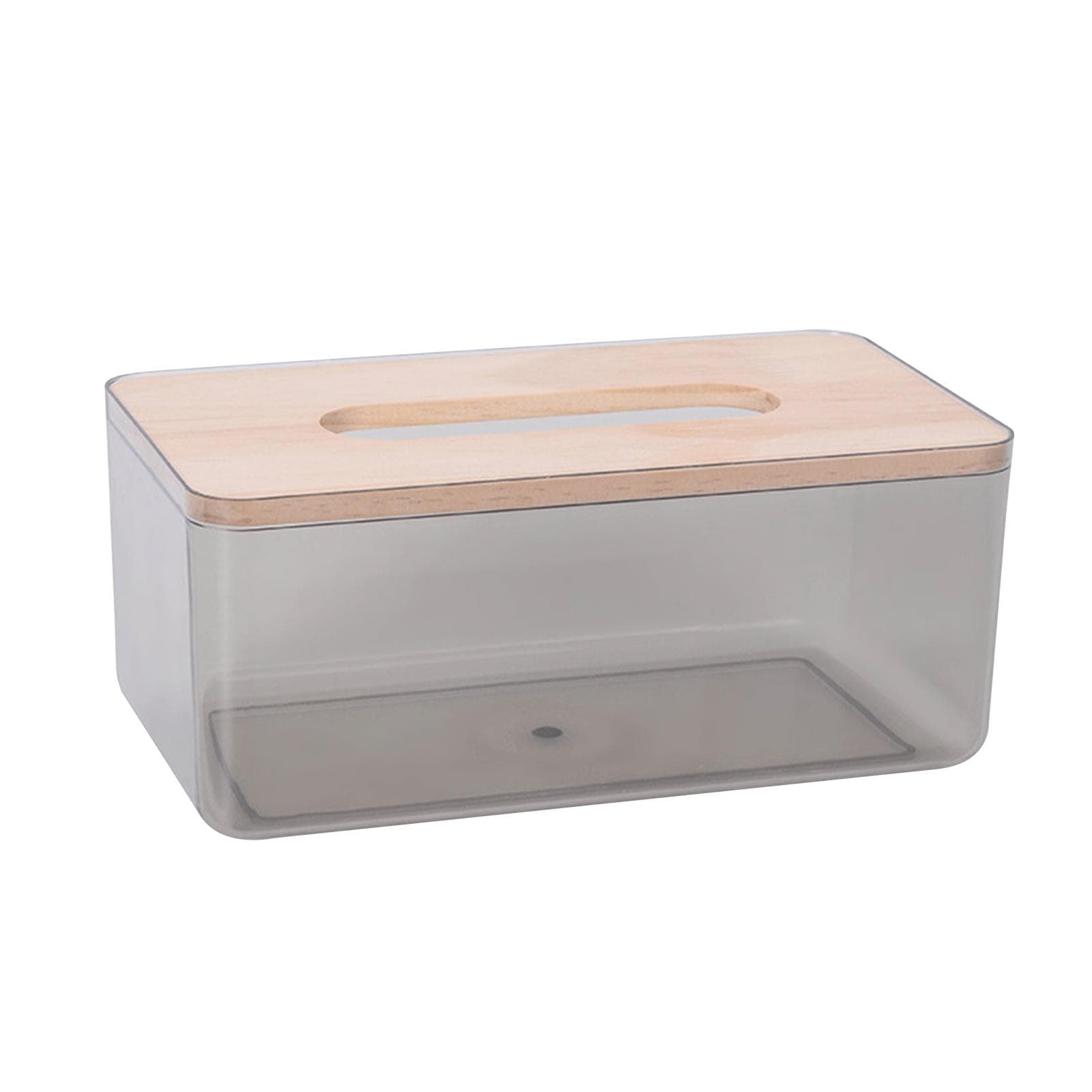 Paper Towel Dispenser Wood Tissue Box Cover Holder Countertops Bathroom Toilet Tissue Box Napkin L black