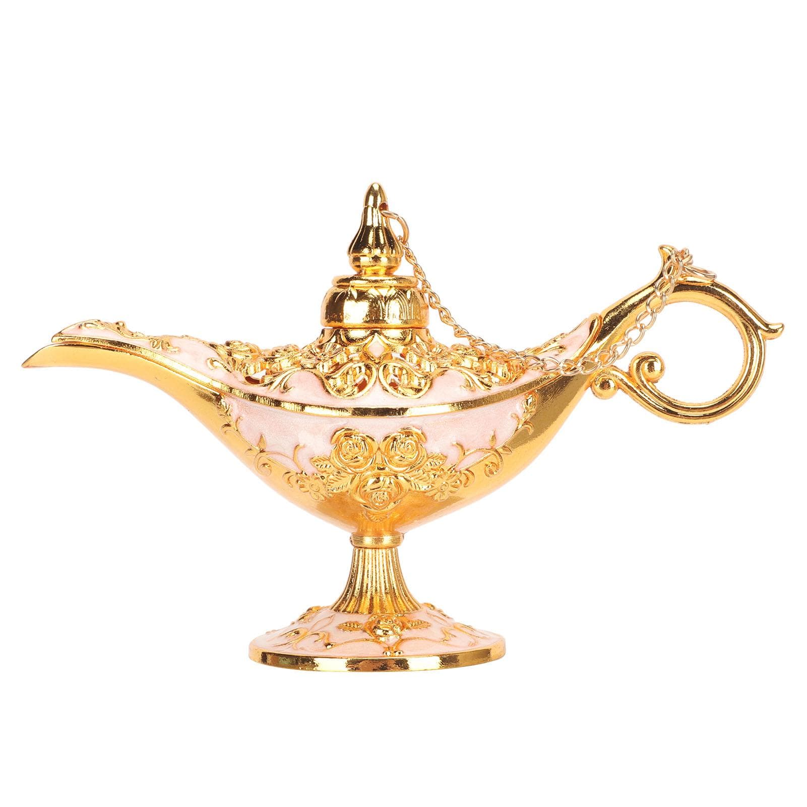 Retro Arabian Lamp Zinc Alloy Home Party Tabletop Exquisite Carved Legend Wishing Light Props