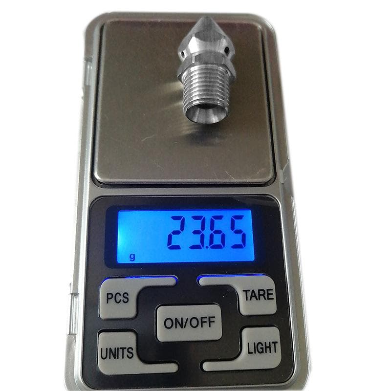 Sewer Drain Jet Nozzle Stainless Steel Rustproof 250bar Pipe Cleaning Nozzle for Pressure Washer