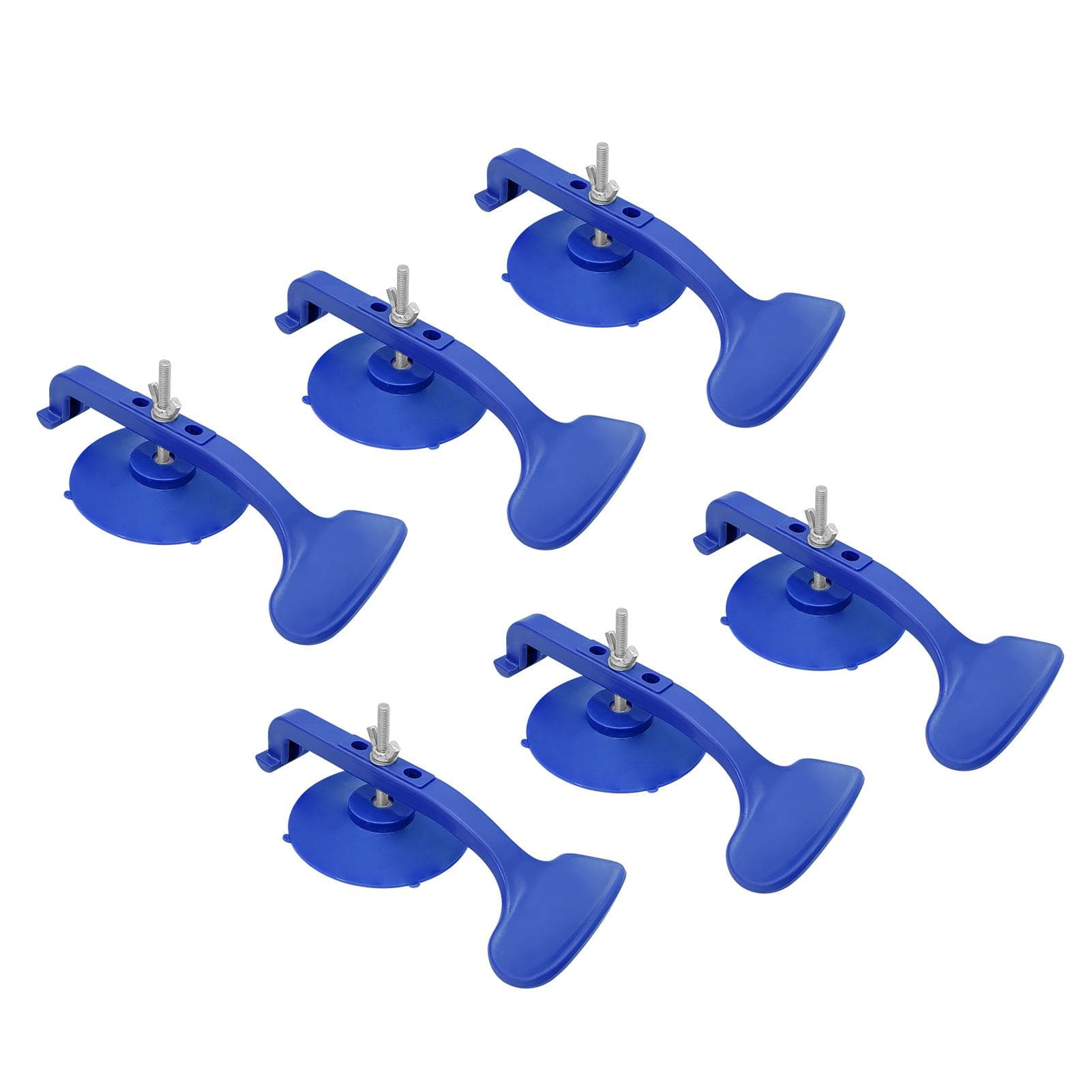 Suction Cup Clamps 6pcs for Convertible Glass Windshield Repair Gluing blue