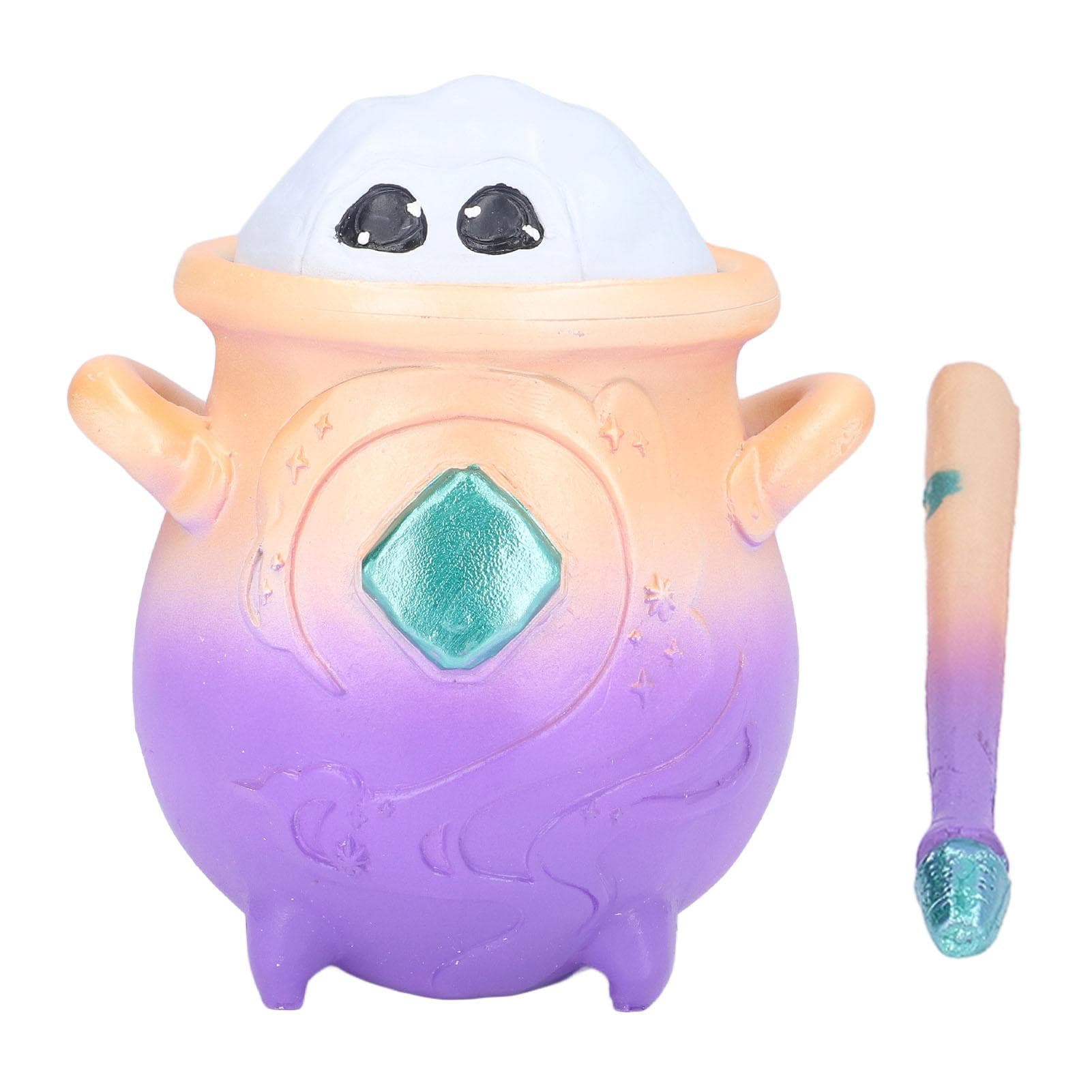 Magical Misting Pot Decorative Crafts Ornament Synthetic Resin Mixed Fog Pot Toy for Desktop Party purple