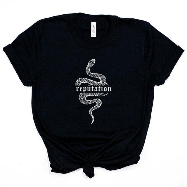 Reputation Snake T Shirt Look What You Made Me Do Shirt Women Clothes Goth Tshirt Unisex Vintage Shirt Snake Graphic Tees XXL black