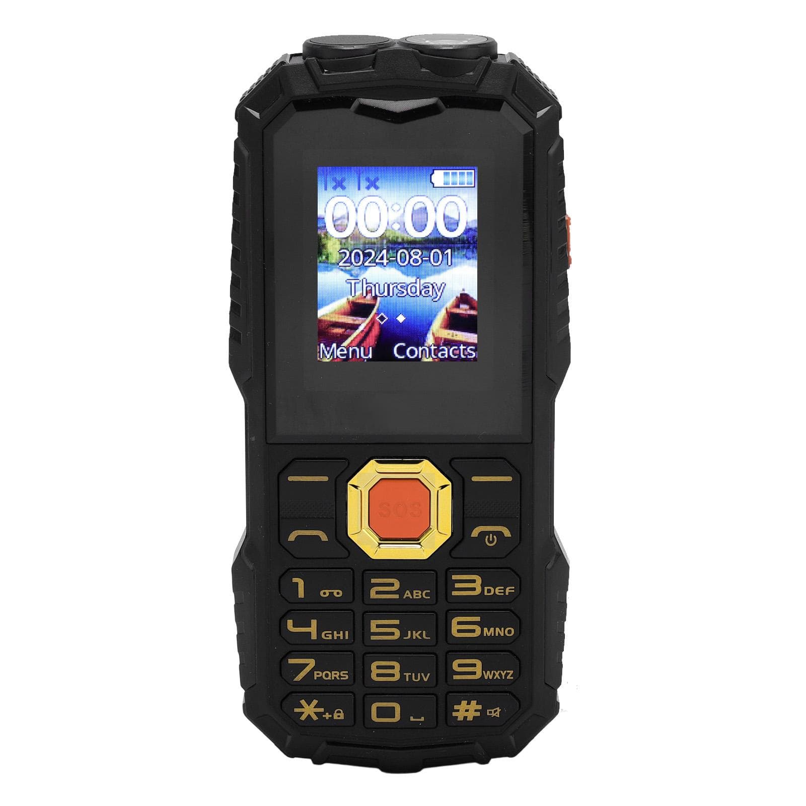 4G Elderly Phone 1.8 Inch HD Screen Dual Card Dual Standby 32MB and 32MB Memory Mobile Phone Black black