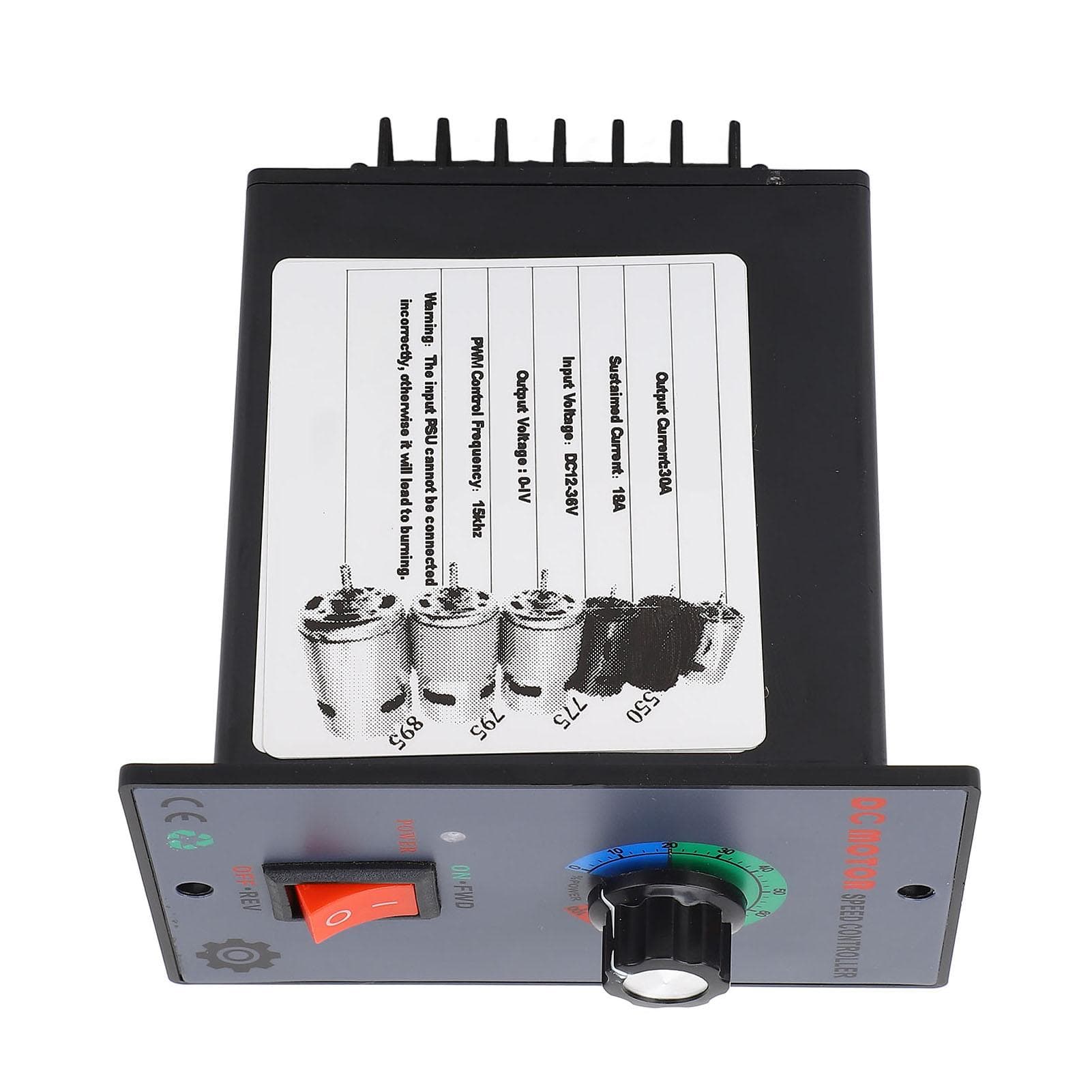 Motor Speed Controller 30A 12?36V 15KHz PWM Motor Speed Regulator for 550 775 795 895 Motors
