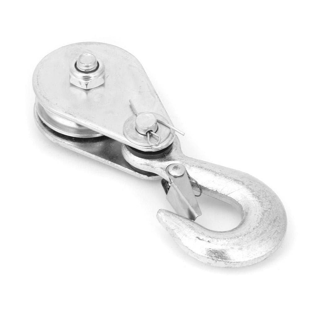 1Pcs High Strength Steel Single Wheel Lifting Rope Pulley Block(0.5 tons)