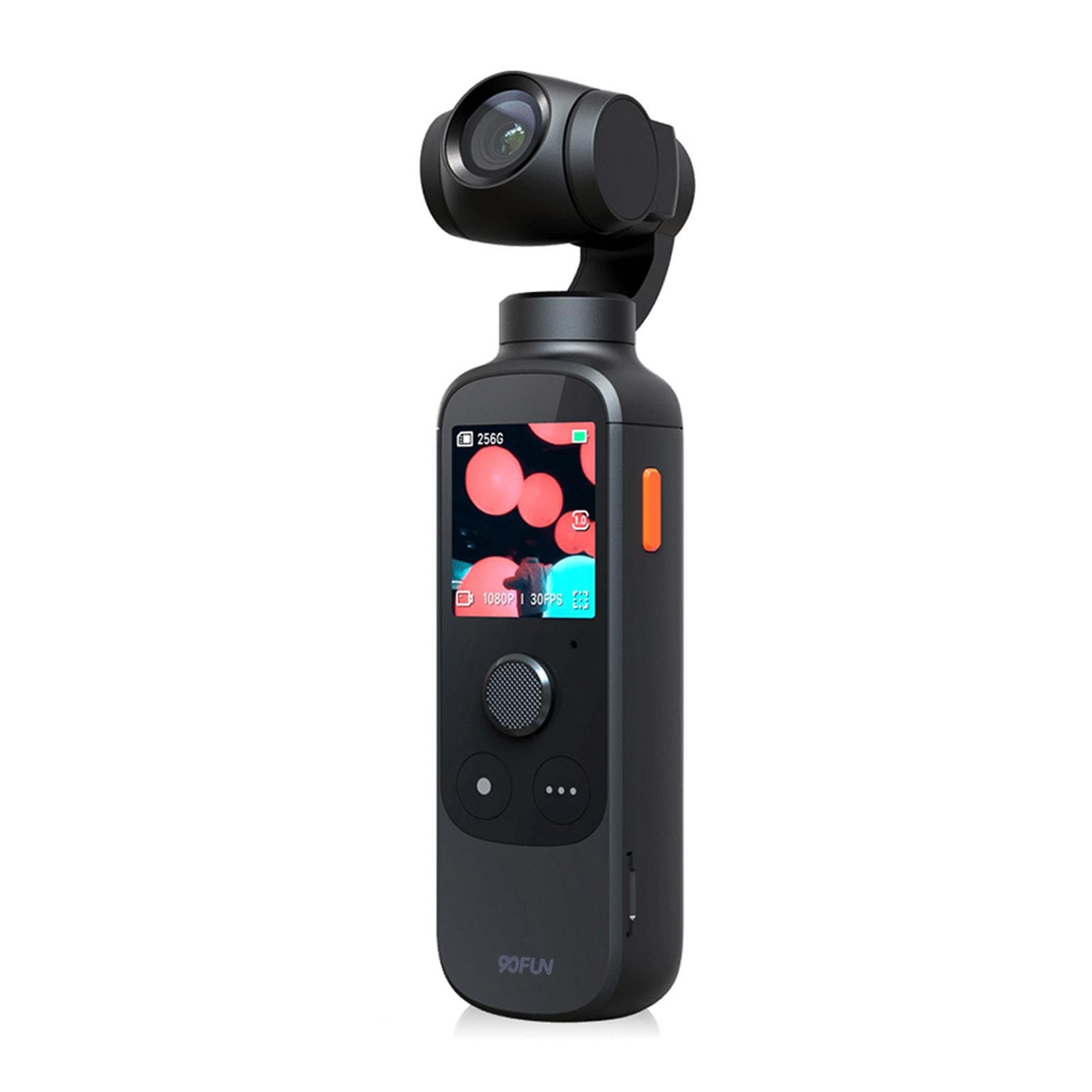 90FUN Capture 1 Vlogging Camera Handheld 3-Axis Stabilized Gimbal Vlog Camera One-click Editing AI Smart Tracking 4K/60fps Video 116 degrees black
