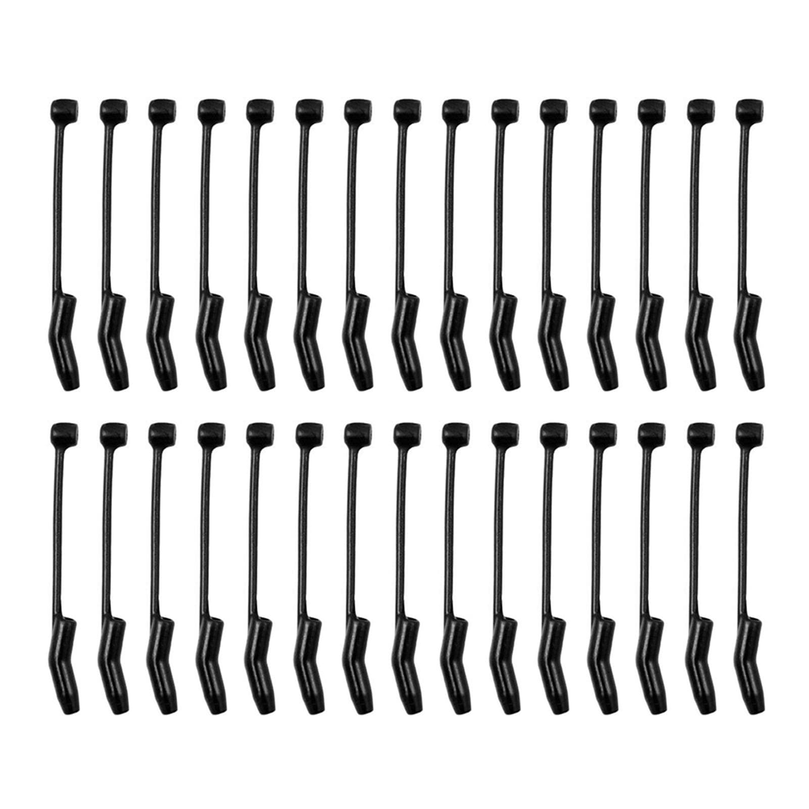 30pcs Fishing Hook Sleeves D Rig Aligner Terminal Tackle Connect Carp Fishing Accessories S