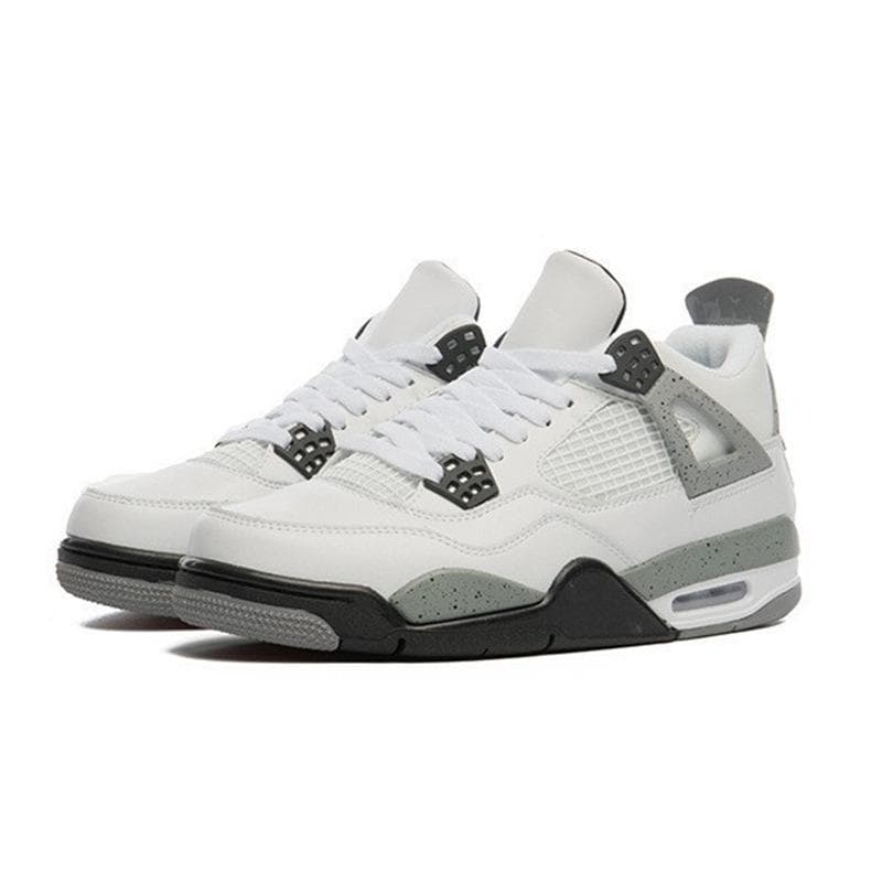 AJ4 White Cement Paris Blue Lava Cicada Wing Basketball Shoes for Men and Women 44