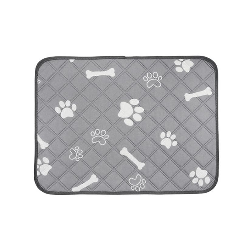 Dog Washable Pee Pads Bone Pattern Reusable Water Absorption Prevent Slipping Waterproof Breathable 60 X 45cm/39.4 X 17.7in