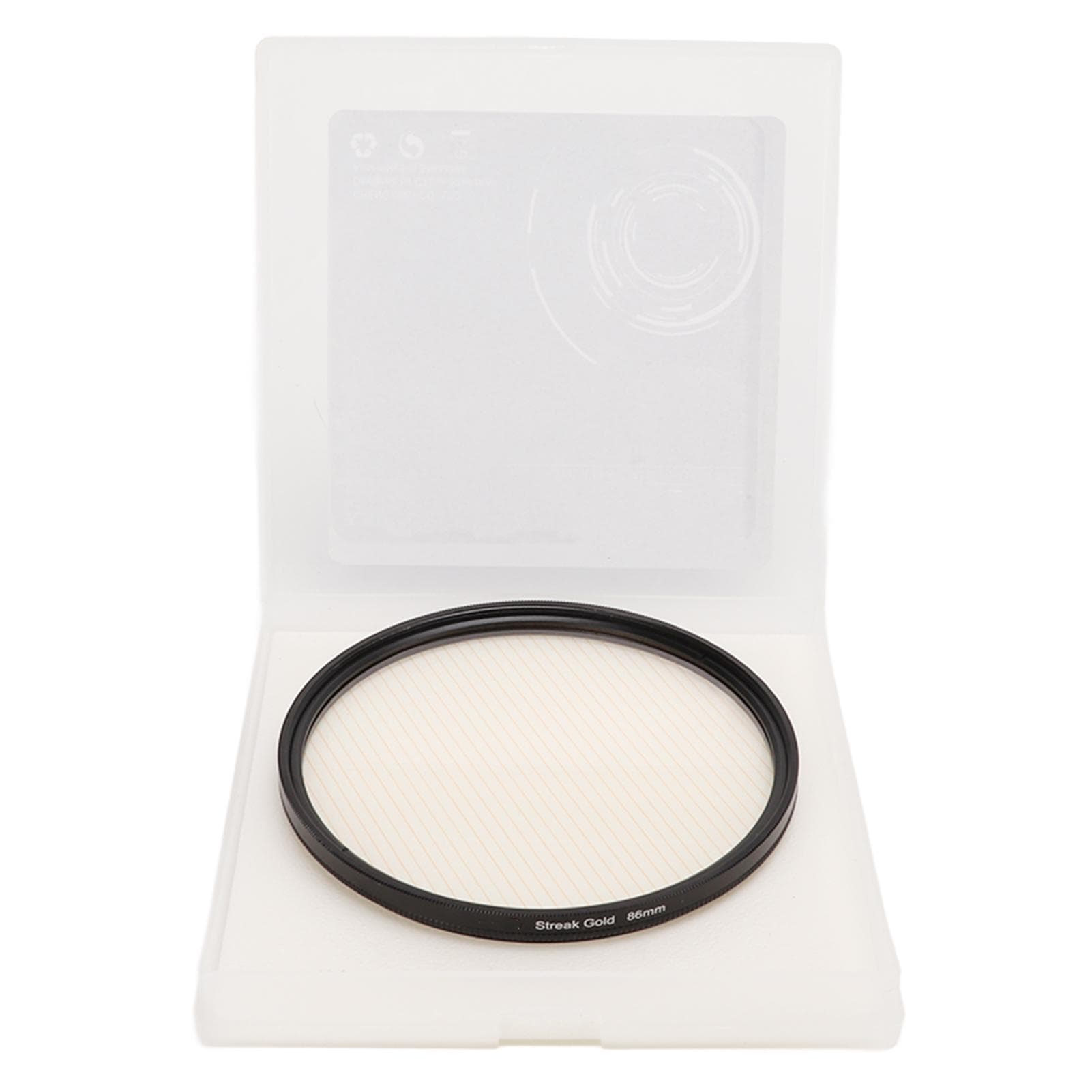 Gold Streak Anamorphic Effect Camera Filter Waterproof Scratch Proof for Nikon for Movies TV