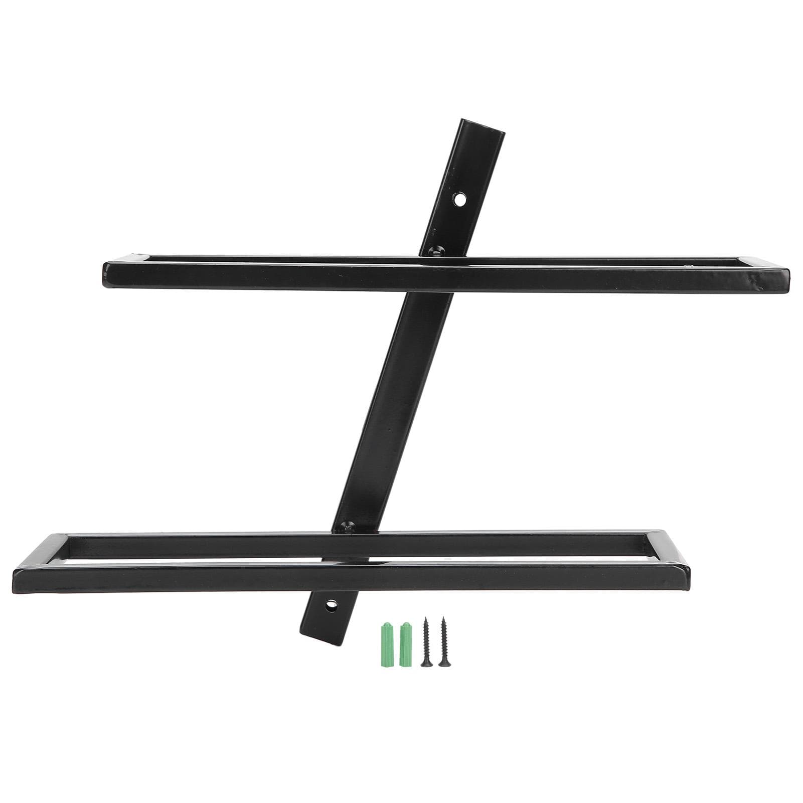 Wall Mounted Red Wine Bottle Holder Rack Storage Shelf for Household Kitchen Bar Decor2 Bottle