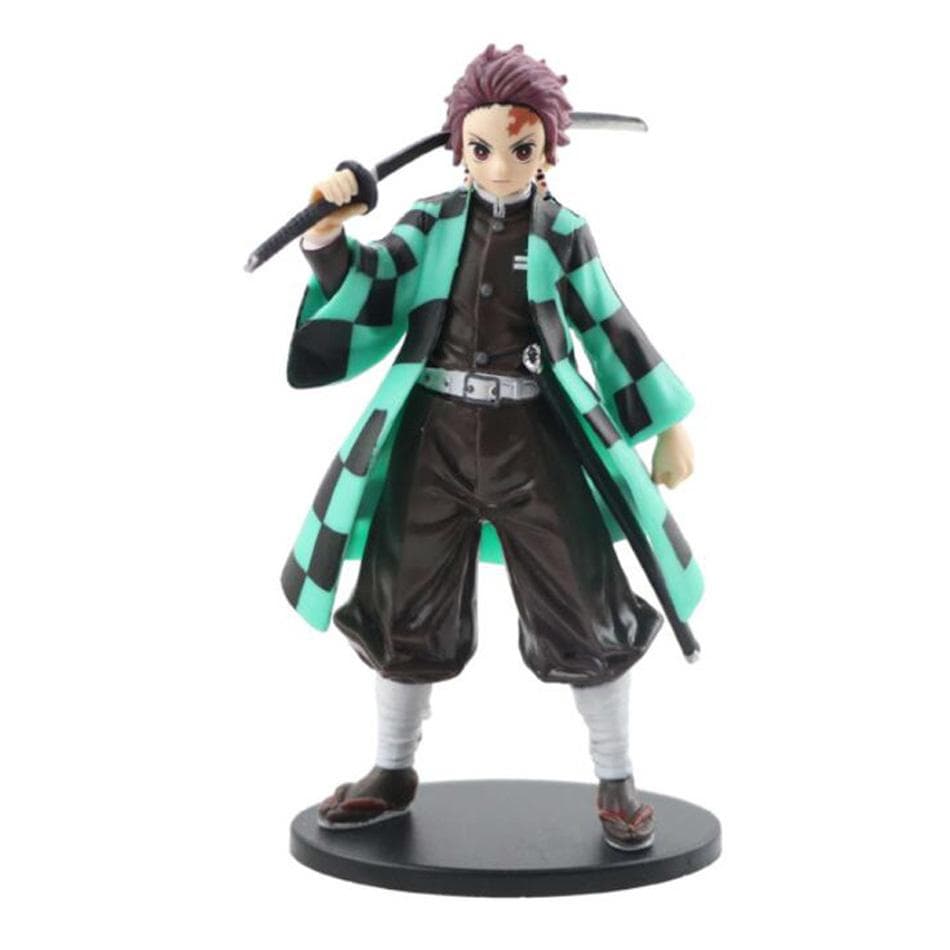 Anime 16CM Demon Slayer Kimetsu no Yaiba figure Kamado Tanjirou Action Figure Agatsuma Zenitsu Nezuko Warrior PVC Model Toys Tanjirou No Box