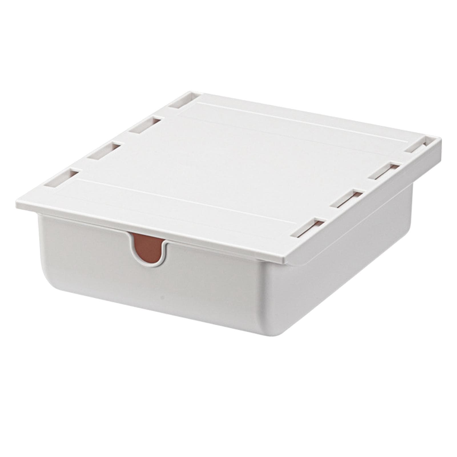 Under Desk Drawer Strong Adhesive 2kg Load Capacity Space Saving Hidden Desk Organizer for Home