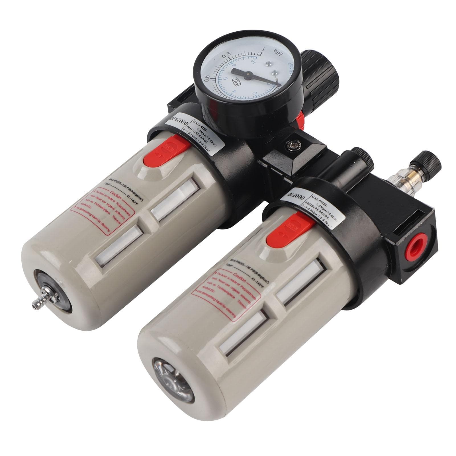 G14  Air Pressure Compressor Filter Gauge Trap Oil Water Regulator Tools Kit