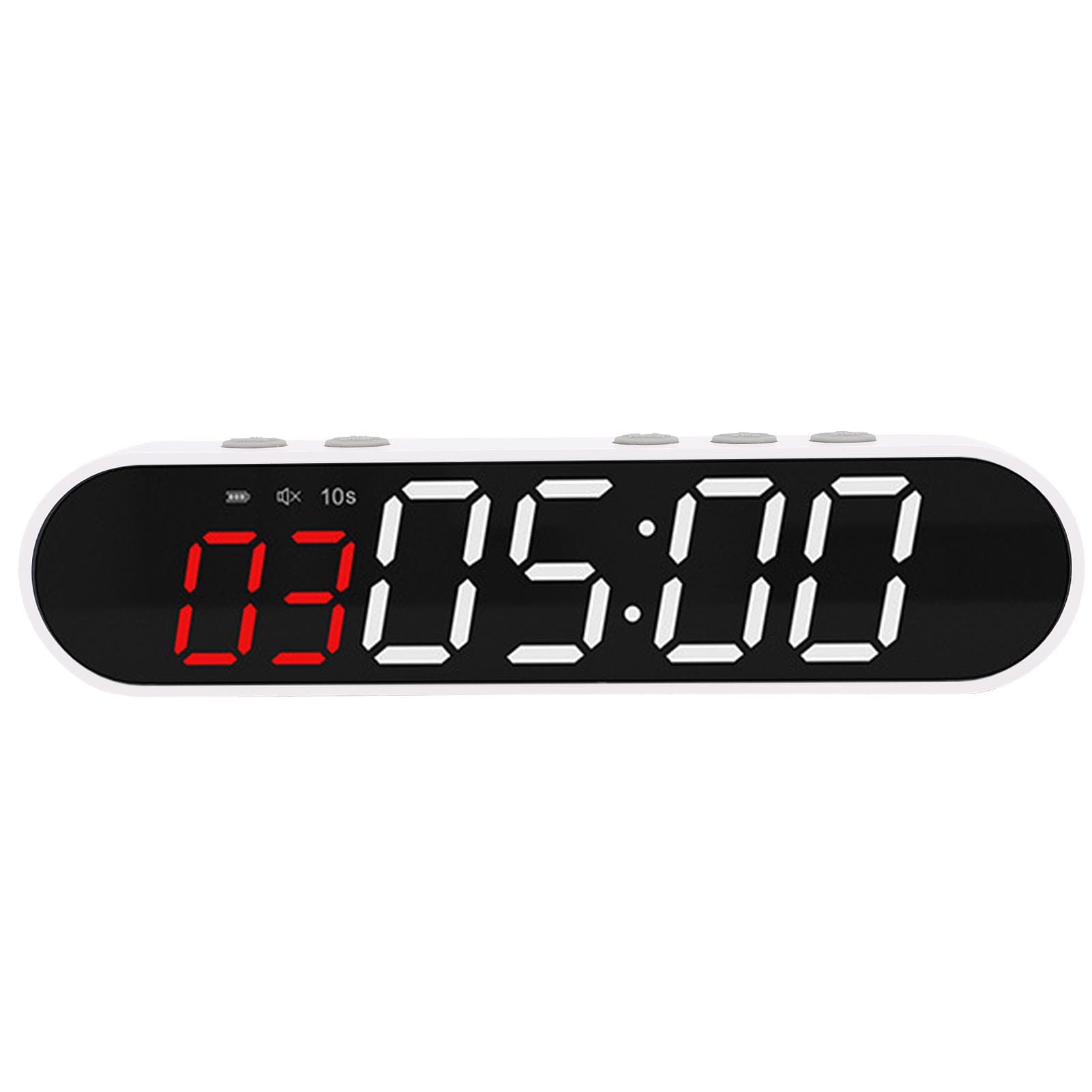 Interval Fitness Timer Portable Magnet Workout Sports Clock Stopwatch 1500mAh Powerful Battery