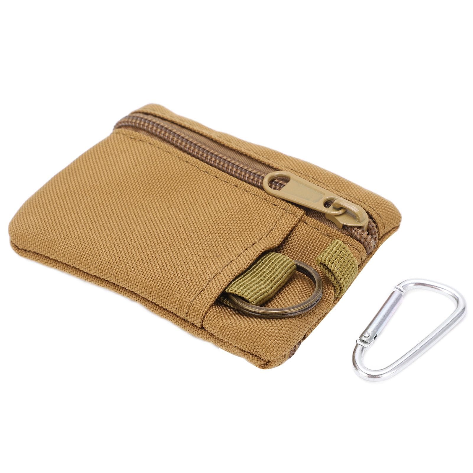 Outdoor EDC Molle Pouch Wallet Mini Portable Key Card Case EDC Pouch Bag Coin Purse with brown