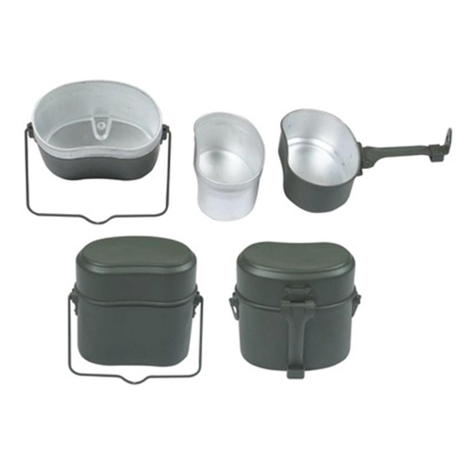 Military Mess Tin Multifunction Proper Size Aluminium Alloy Portable Military Lunch Box for Outdoor