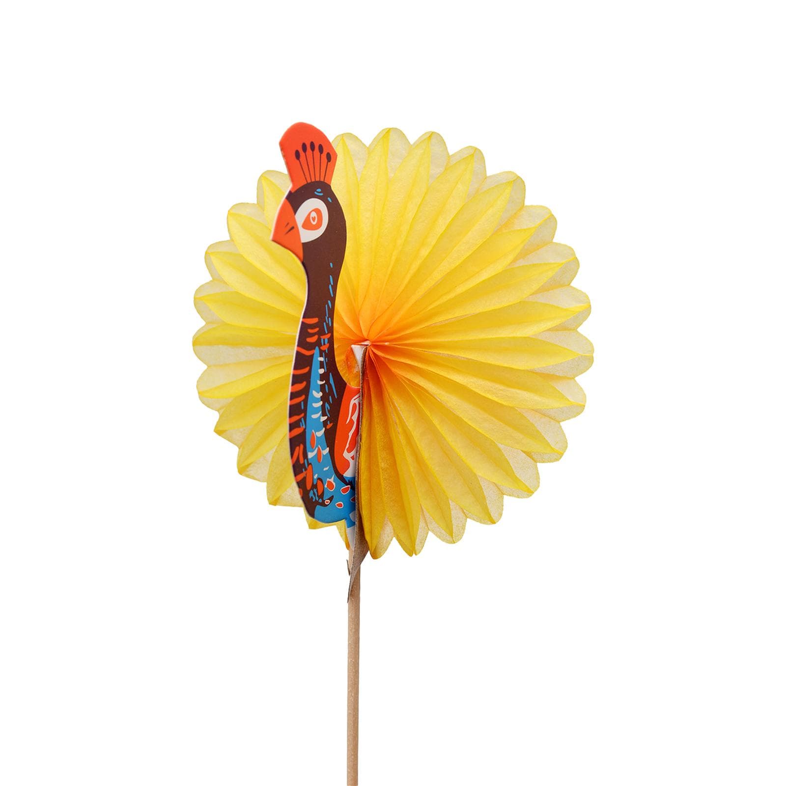 50PCS Peacock Sticks Cocktail Picks Drinks Sticks Fruit Cake Sticks Picks Fancy Toothpicks for multicolour
