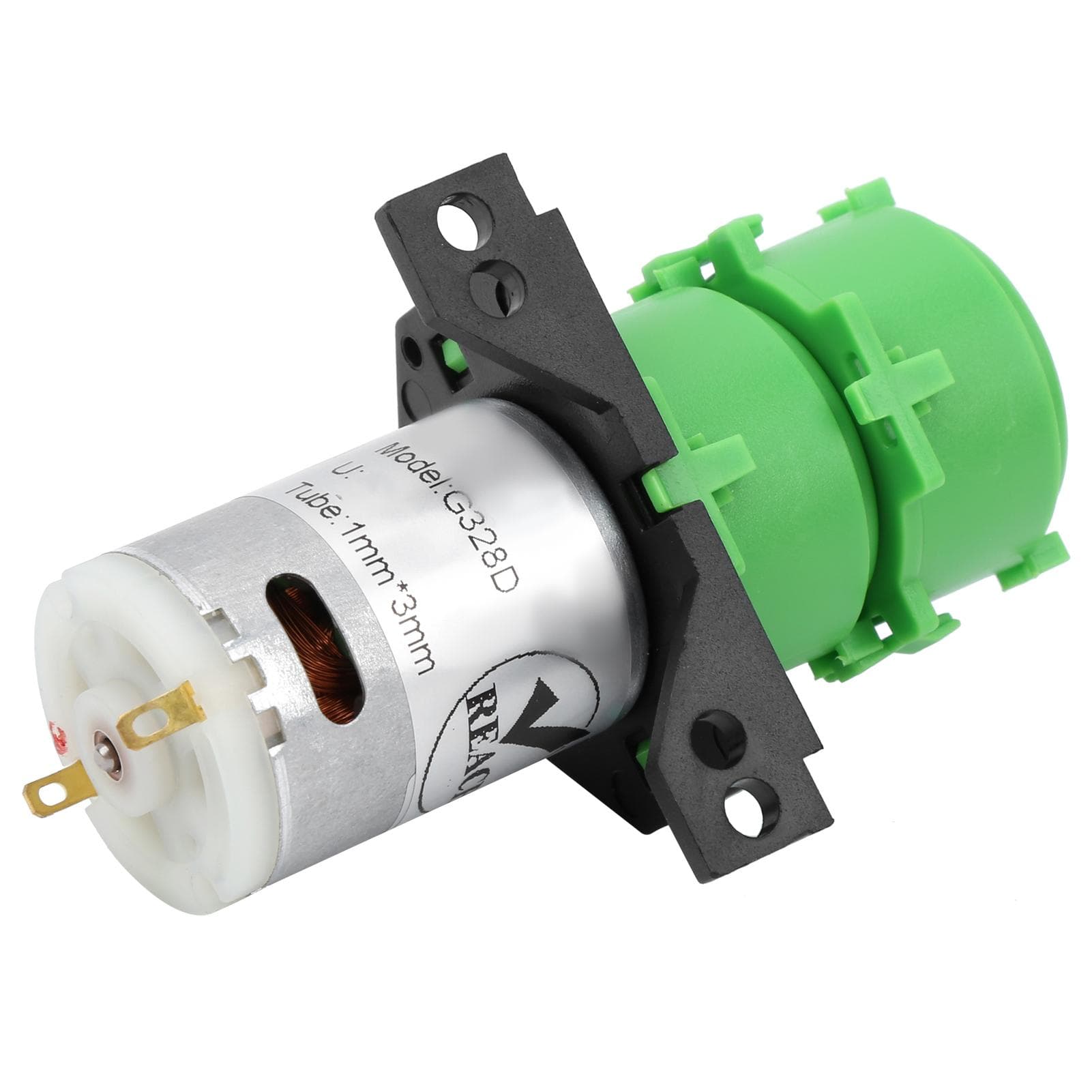 Peristaltic Pump Mini Dual Head Dosing Water Circulating Pump 1x3mm for Viscous NonViscous