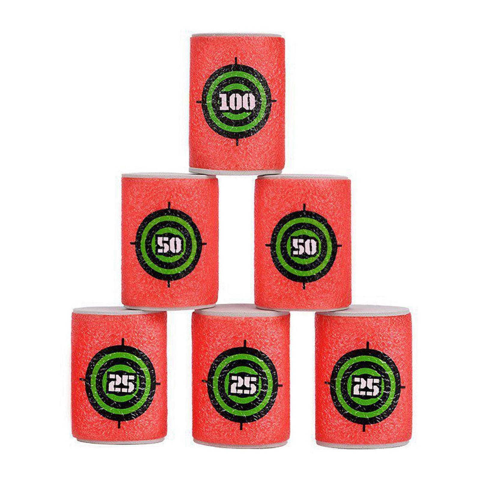 Kids 6/30Pcs Soft EVA Target Gun Shooting Game Children Garden Target Toy